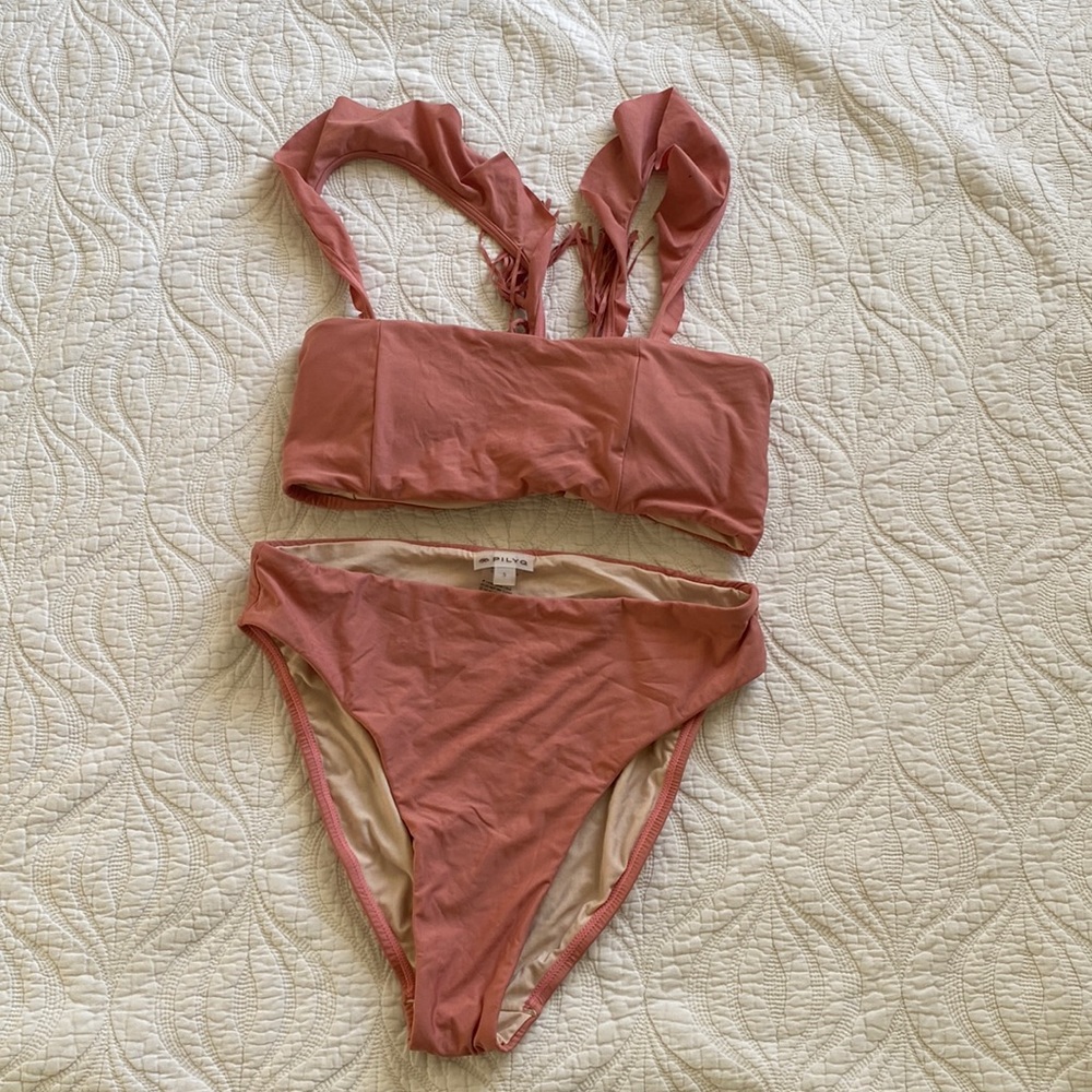 PILYQ Blush High Waisted Bikini